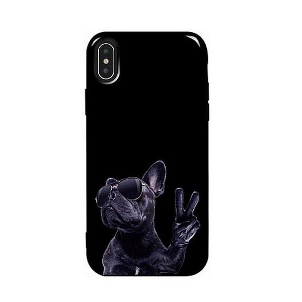 

Накладка для iPhone XS Max силікон TPU Case TOTO Pure Print Cooldog Black, iPhone XS Max силікон TPU Case TOTO Pure Print