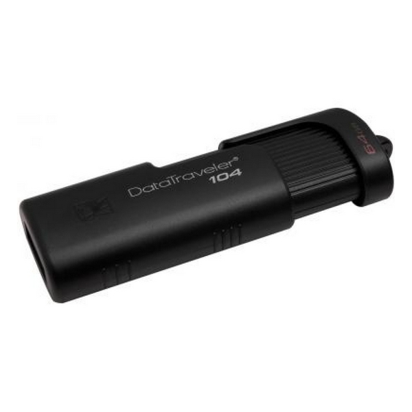 

Флеш память 64GB USB 2.0 Kingston DataTraveler 104 USB 2.0 Black (DT104/64GB, 64 GB DataTraveler 104 USB 2.0 Black (DT104/64GB)