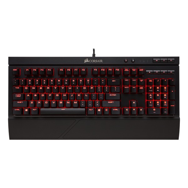 

Клавіатура USB класична Corsair K68 Gaming Red LED Cherry MX Red (CH-9102020-RU, K68 Gaming Red LED Cherry MX Red (CH-9102020-RU)
