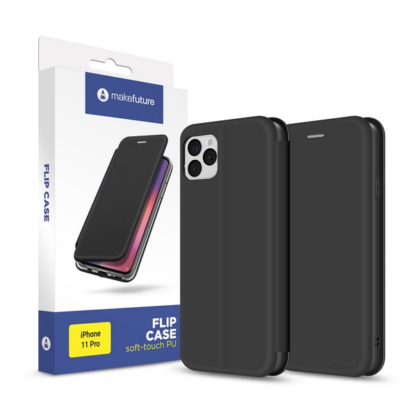 

Чохол-книжка для iPhone 11 Pro MakeFuture Flip Case (Soft-Touch PU) Black, iPhone 11 Pro MakeFuture Flip Case (Soft-Touch PU)