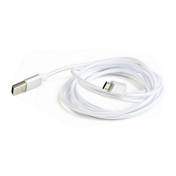 

Кабель USB (папа) = microUSB (папа) 1.8 м Cablexpert CCB-mUSB2B-AMBM-6-S White, CCB-mUSB2B-AMBM-6-S White