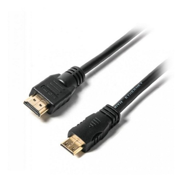 

Кабель HDMI (папа) = miniHDMI (папа) 1.8 м Viewcon VD 090 Black, VD 090 Black