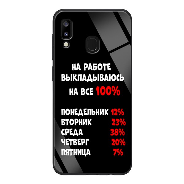 

Накладка для Samsung Galaxy A305 A30/Galaxy A205 A20 TPU+Glass ForFun На работе, Samsung Galaxy A305 A30/Galaxy A205 A20 TPU ForFun