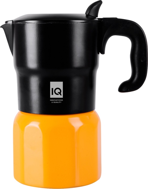 Кавоварка гейзерна IQ Be Active (IQ-12102-3) Black Yellow