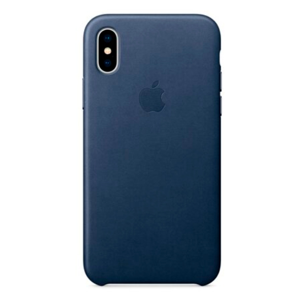 

Накладка для iPhone X/iPhone XS Leather Case (HC) Blue, iPhone Xs Leather Case (HC)