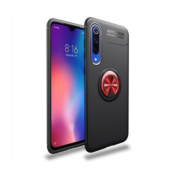 

Накладка для Xiaomi Mi A3 Deen ColorRing під магнітний тримач Black/Red, Xiaomi Mi A3 Deen ColorRing под магнитный держатель
