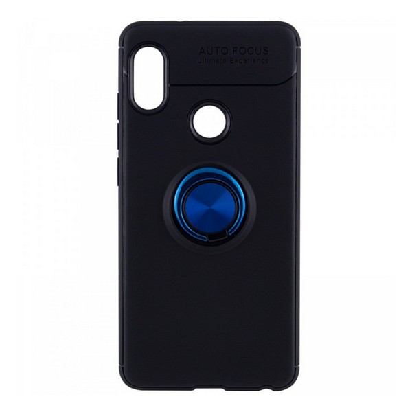 

Накладка для Xiaomi Redmi Note 6 Pro Deen ColorRing під магнітний тримач Black/Blue, Xiaomi Redmi Note 6 Pro Deen ColorRing под магнитный держатель