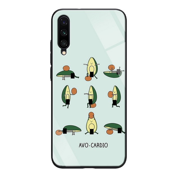 

Накладка для Xiaomi Mi A3 TPU+Glass ForFun Авокардио, Xiaomi Mi A3 ForFun