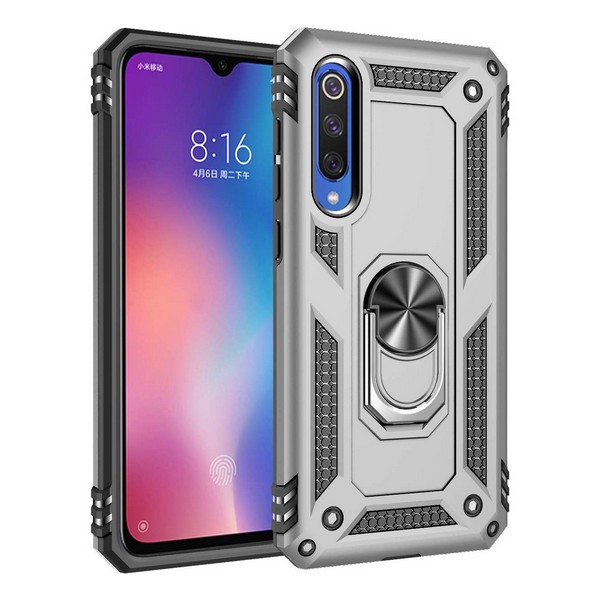 

Накладка для Xiaomi Mi 9 SE Serge Ring під магнітний тримач Silver, Xiaomi Mi 9 SE Serge Ring магнитный держатель