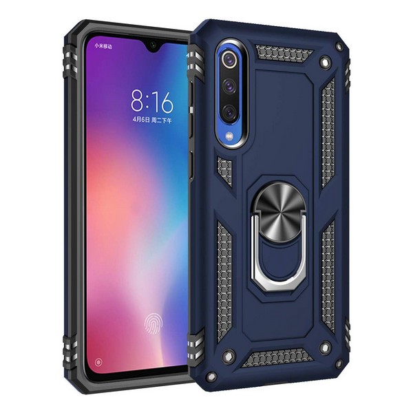 

Накладка для Xiaomi Mi 9 SE Serge Ring під магнітний тримач Blue, Xiaomi Mi 9 SE Serge Ring магнитный держатель