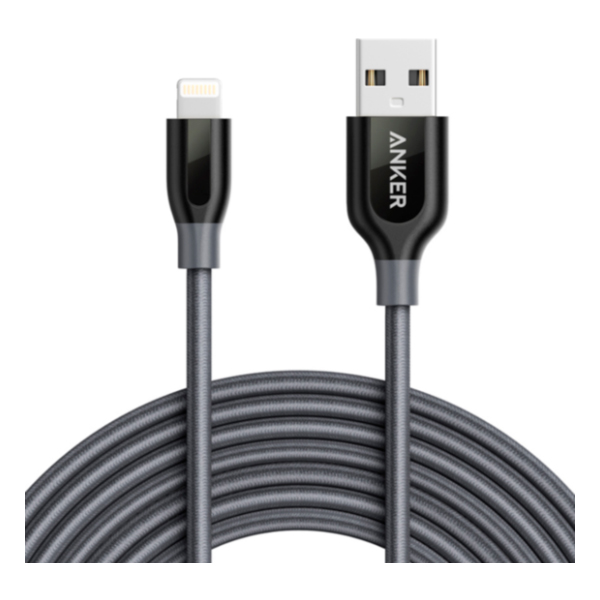 

Кабель USB (папа) = Apple Lightning (папа) 3 м Anker A8123HA1 Gray, A8123HA1 Gray
