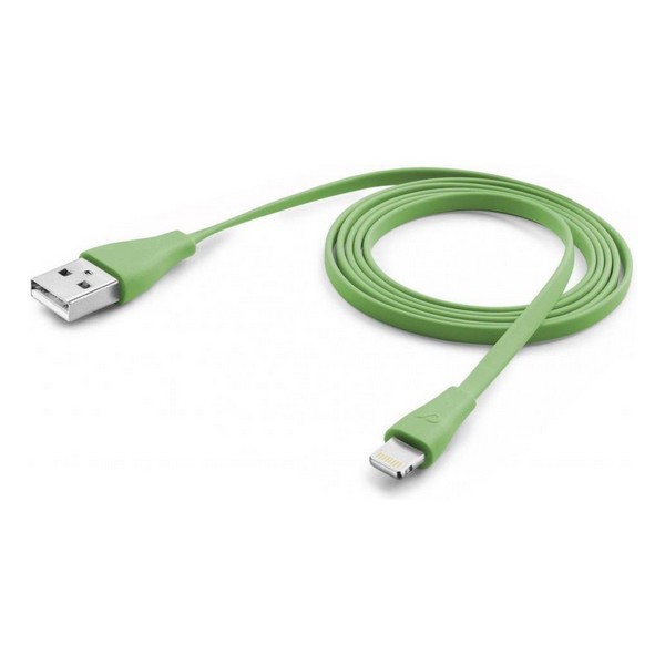 

Кабель USB (папа) = Apple Lightning (папа) Cellular Line USBDATACFLMFIIPH5G Green, USBDATACFLMFIIPH5G Green