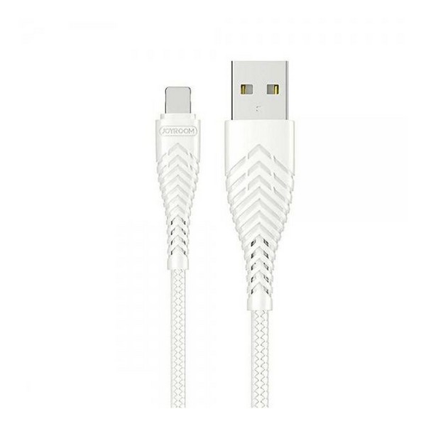 

Кабель USB (папа) = Apple Lightning (папа) 1 м Joyroom 6956116772086 White, 6956116772086 White