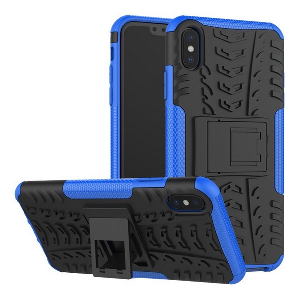 

Накладка для iPhone XS Max TOTO Dazzle Kickstand 2 in 1 Case Blue, Dazzle kickstand 2 in 1 case iPhone Xs Max Black