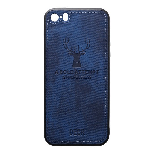 

Накладка для iPhone 5/5S/SE TOTO Deer Shell With Leather Effect Case Blue, Deer Shell With Leather Effect Case Apple iPhone 5/5s/SE Black