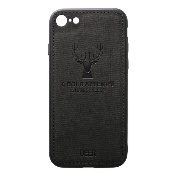 

Накладка для iPhone 7/iPhone 8 TOTO Deer Shell With Leather Effect Case Black, Deer Shell With Leather Effect Case Apple iPhone 7/8 Black