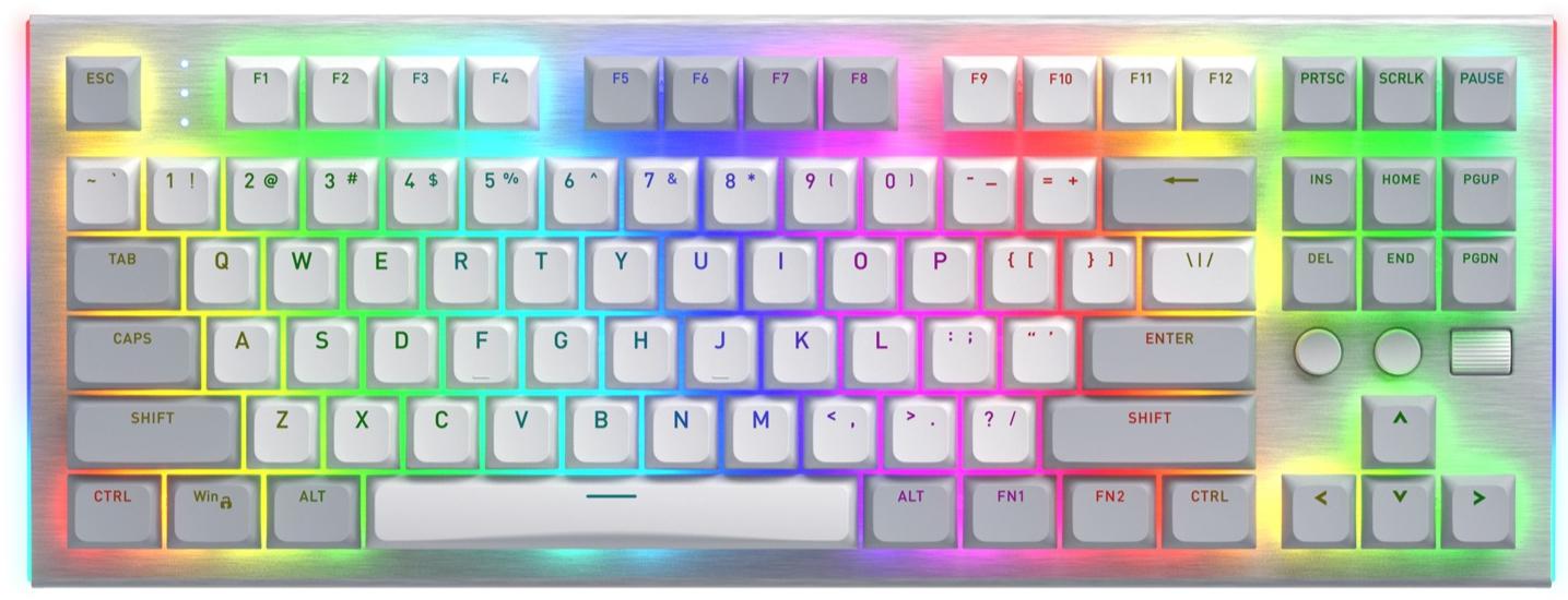 Клавіатура Hator Gravity TKL US White (HTK561) ENG