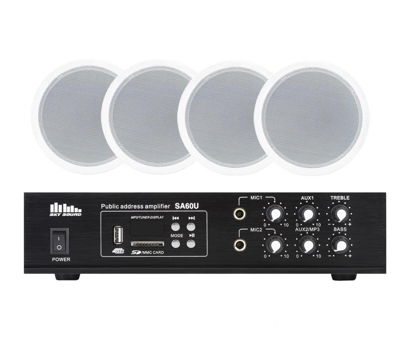 Акустичний комплект SKY SOUND CSB-3104 Black (з трансляційним підсилювачем)