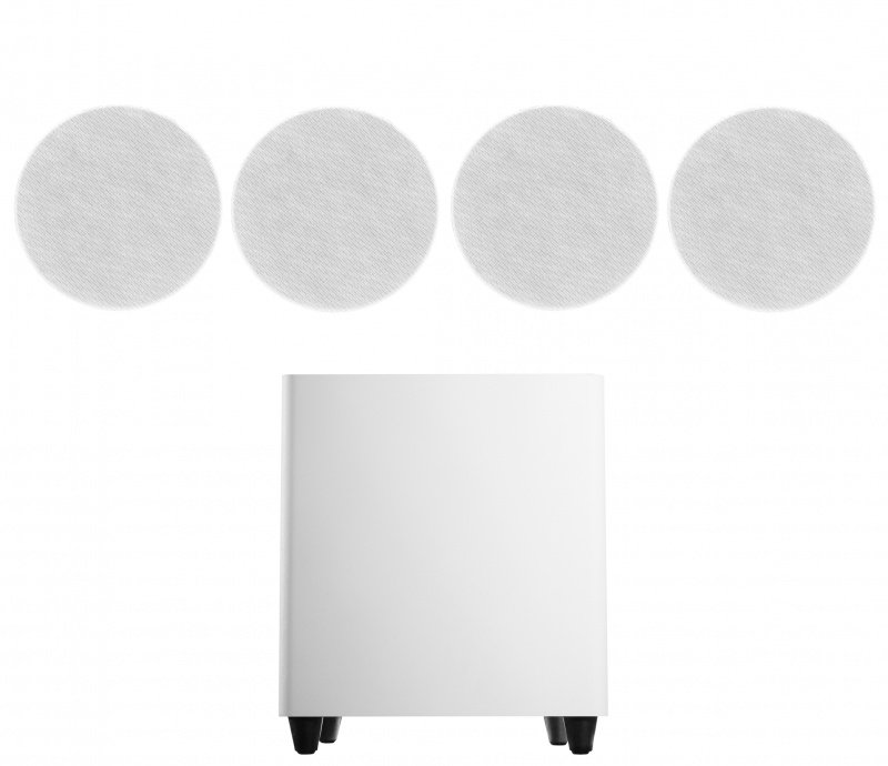 Акустичний комплект SKY SOUND SUBT-10W/FLC-5 (2*40Вт) White (4 шт)