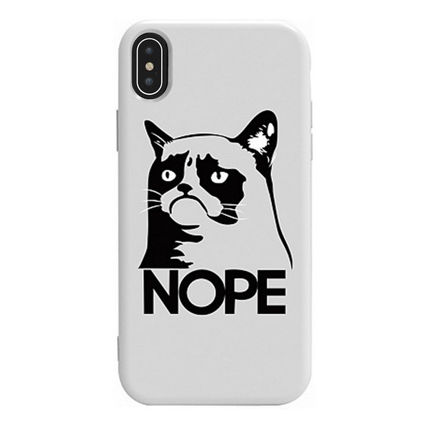 

Накладка для iPhone XS Max TOTO Pure TPU 2mm Print Case White, Pure TPU 2mm Print Case iPhone XS Max #9 Cat Candy Mint