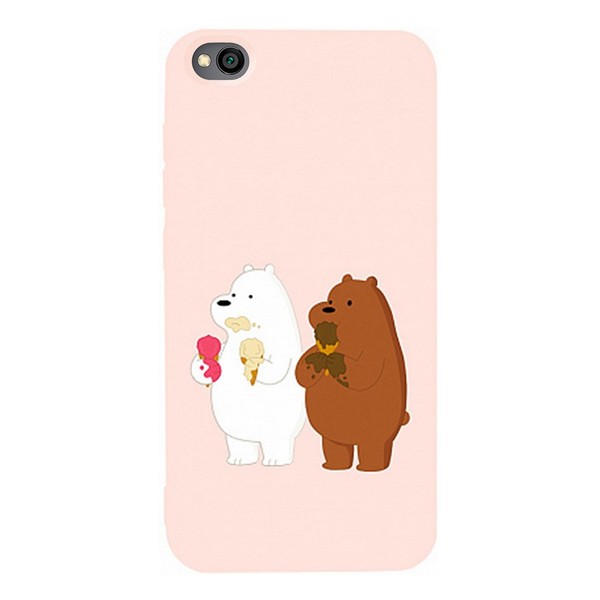 

Накладка для Xiaomi Redmi Go TOTO Matt TPU 2mm Print Case Bear Icecreame Sand pink, Matt TPU 2mm Print Case Xiaomi Redmi Go #66 Bear Icecreame Sand pink