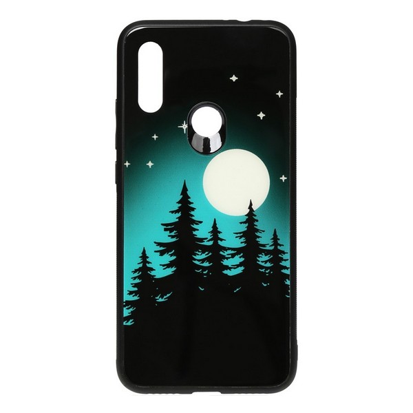 

Накладка для Xiaomi Redmi 7 TOTO Night Light Print Glass Case Full Moon, Night Light Print Glass Case Xiaomi Redmi 7 Full Moon