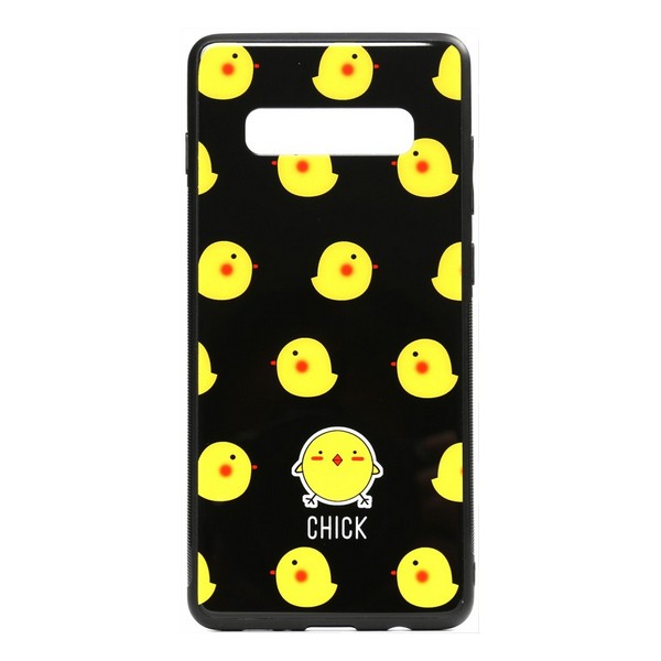

Накладка для Samsung Galaxy G973 S10 TOTO Cartoon Print Glass Case Chick, Cartoon Print Glass Case Samsung Galaxy S10 A monkey