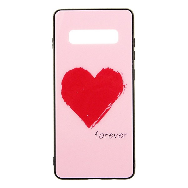 

Накладка для Samsung Galaxy G975 S10 Plus TOTO Glass Fashionable Case Pink, Glass Fashionable Case Samsung Galaxy S10+ Flower on Blue