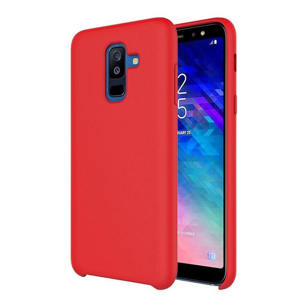 

Накладка для Samsung Galaxy A605 A6+ TOTO Liquid Silicone case Red, Liquid Silicone case Samsung Galaxy A6 Plus 2018 A605F Black