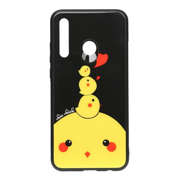 

Накладка для Huawei P Smart Z TOTO Cartoon Print Glass Case Chicken Chick, Cartoon Print Glass Case Huawei P Smart Z Chicken Chick