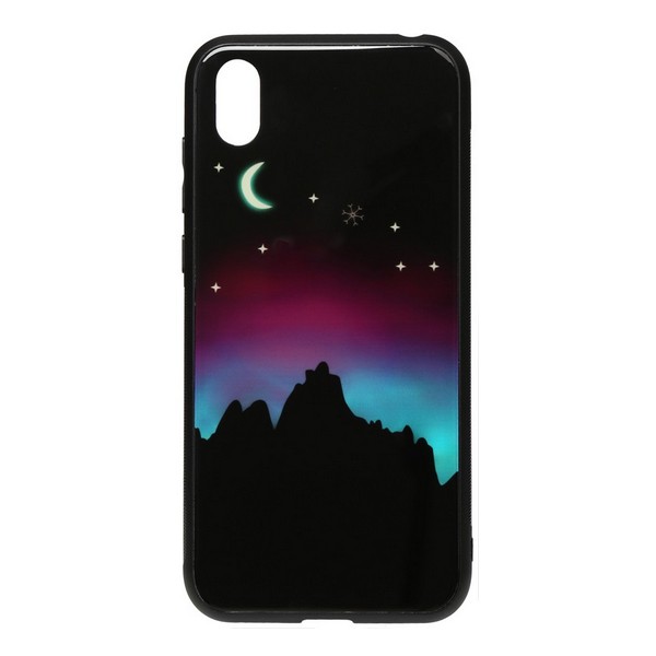 

Накладка для Huawei Y5 2019 TOTO Night Light Print Glass Case Young Moon, Night Light Print Glass Case Huawei Y5 2019 Young Moon