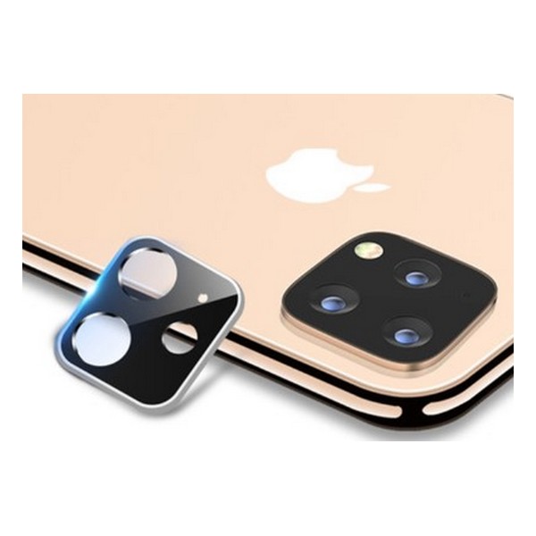 

Захисне скло для камери Apple iPhone 11 з рамкою Silver, скло для камери Apple iPhone 13
