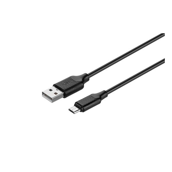 

Кабель USB (папа) = microUSB (папа) 1 м KITs 2A Black