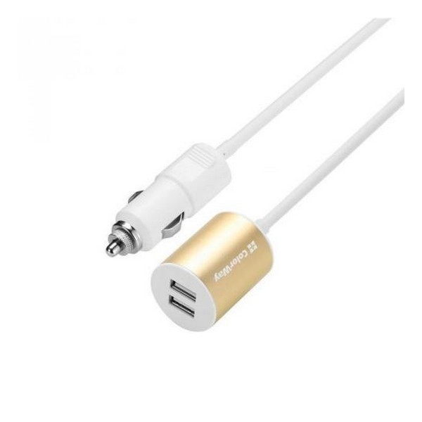 

Зарядний пристрій автомобільний 2xUSB 2.1А ColorWay CW-CHA004-WT, 2 USB 2.1 A 1.2 м White (CW-CHA004-WT)