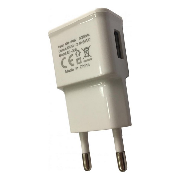 

Адаптер мережевий універсальний 1xUSB 2.1А ATcom ES-D06, ES-D06