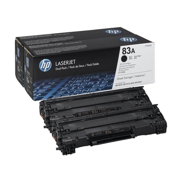

Картридж HP 83A Black Dual Pack (CF283AF, 83A Black Dual Pack (CF283AF)
