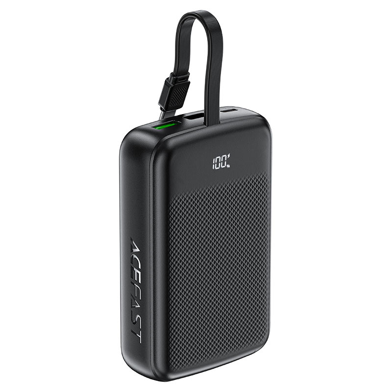 Зовнішній портативний акумулятор Acefast M14 20000mAh Black PD20W