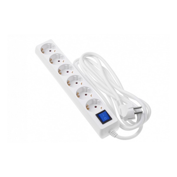 

Мережевий фільтр 220v (3м) 2E 6XSchuko White, 2E-U06ESM3W