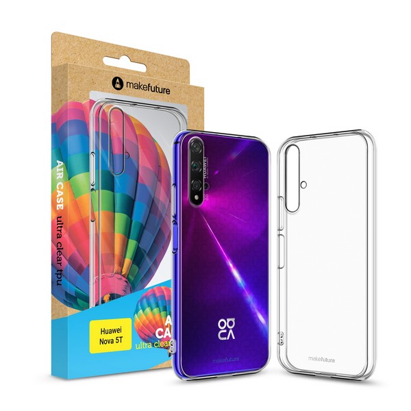 

Накладка для Huawei Nova 5T силікон MakeFuture Air Case (Clear TPU) Transparent, Huawei Nova 5T силікон MakeFuture Air Case