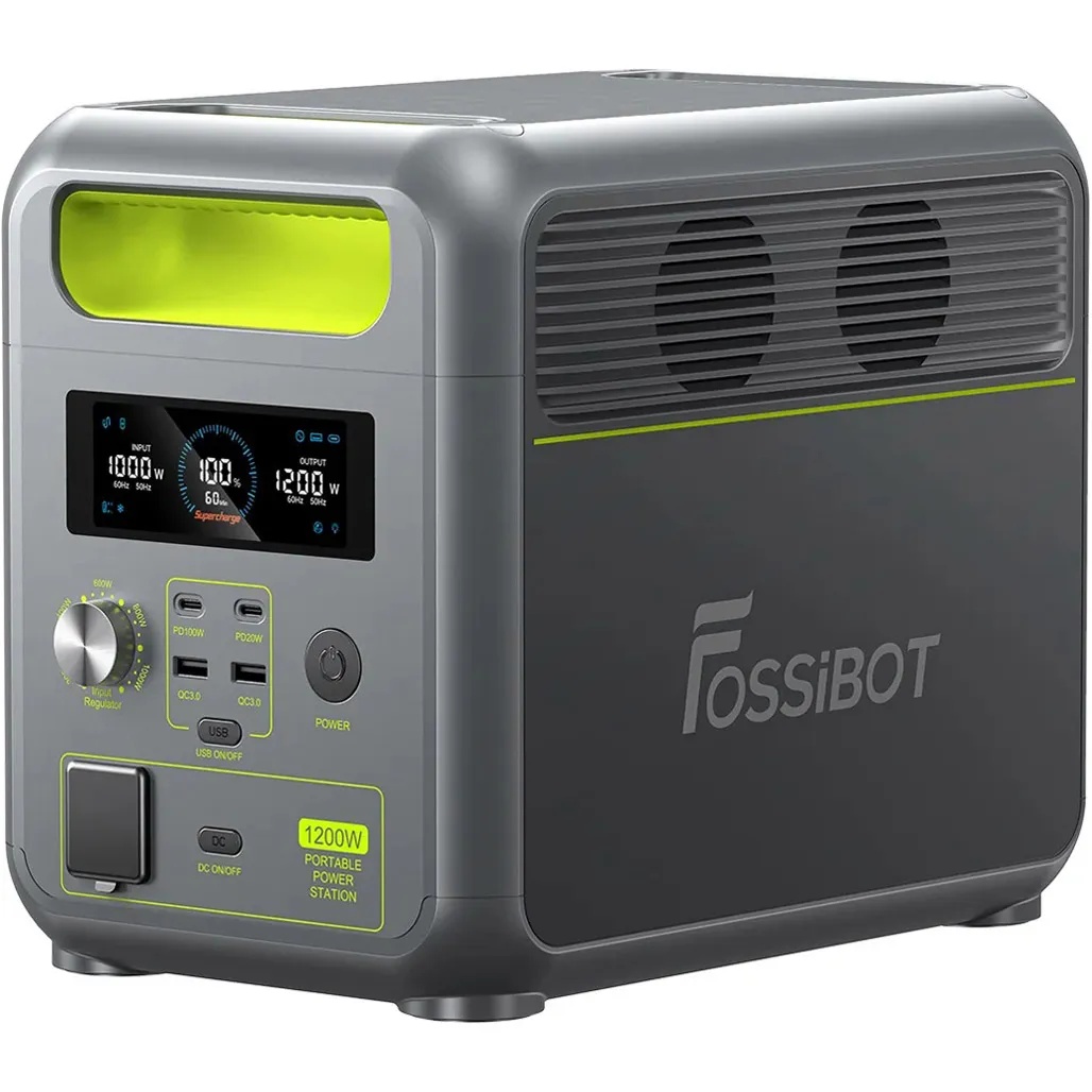 Зарядна станція Fossibot F1200 Gray 1024Wh 1200W