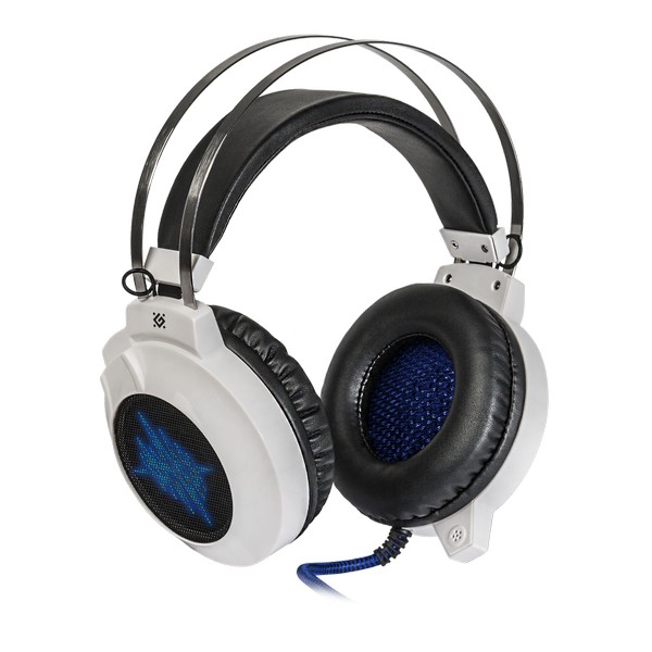 

Навушники накладні провідні з мікрофоном Defender Icefall G-510D White+Blue (64510, Icefall G-510D White+Blue (64510)