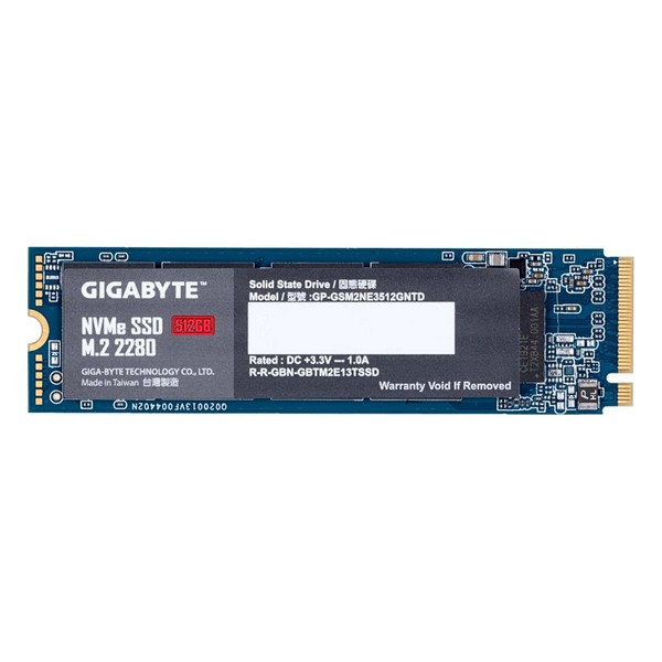 

Жорсткий диск внутрішній SSD 512 GB Gigabyte M.2 PCIe M.2 NVMe (GP-GSM2NE3512GNTD, M.2 PCIe 512 GB M.2 NVMe (GP-GSM2NE3512GNTD)