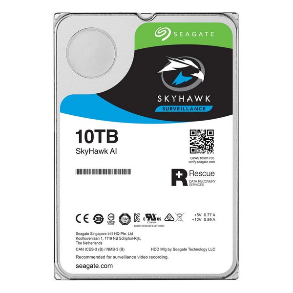 

Жорсткий диск внутрішній HDD 10 TB Seagate SkyHawk AI (ST10000VE0008, SkyHawk AI 10 TB (ST10000VE0008)