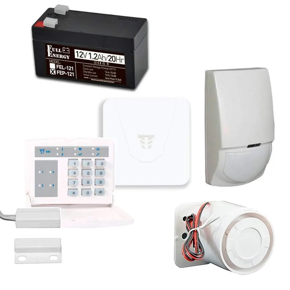 Комплект охоронної сигналізації SEC з Orion NOVA XS, клавіатурою, датчиком руху, герконом, сиреною, акумулятором