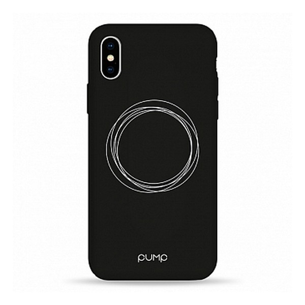 

Накладка для iPhone X/iPhone XS Pump Silicone Minimalistic Case Circles on Dark, iPhone X/iPhone Xs Pump Silicone Minimalistic Case