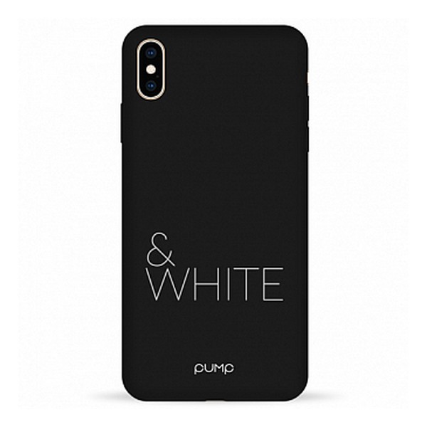 

Накладка для iPhone XS Max Pump Silicone Minimalistic Case Black&White, iPhone Xs Max Pump Silicone Minimalistic Case