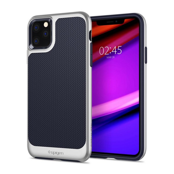 

Накладка для iPhone 11 Pro Max Spigen Neo Hybrid Satin Silver, iPhone 11 Pro Max Neo Hybrid