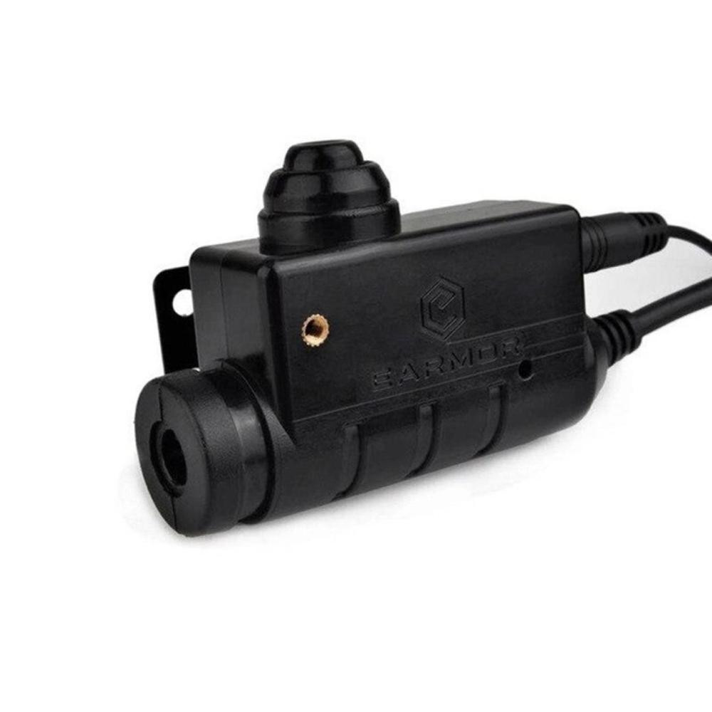 Тактична гарнітура / PTT кнопка EArmor M51 Black (M51)