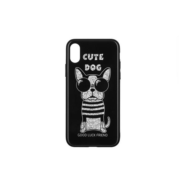

Накладка для iPhone X/iPhone XS WK Stars Case Cute Dog Black WPC-087, iPhone X/iPhone Xs Stars Case Cute Dog WPC-087