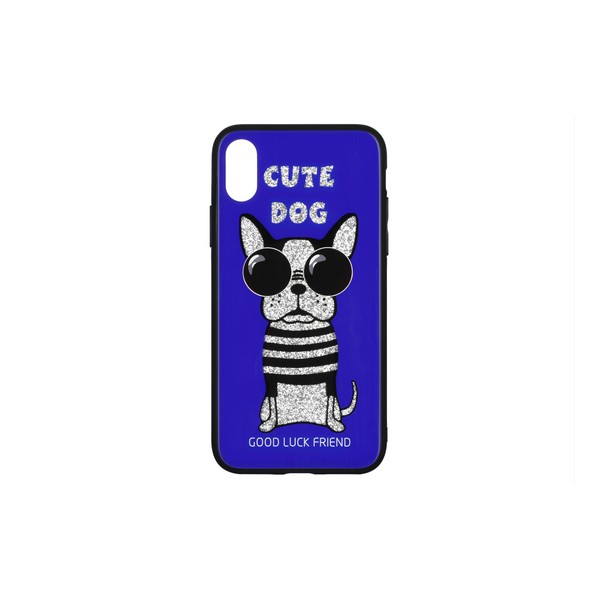 

Накладка для iPhone X/iPhone XS WK Stars Case Cute Dog Blue WPC-087, iPhone X/iPhone Xs Stars Case Cute Dog WPC-087